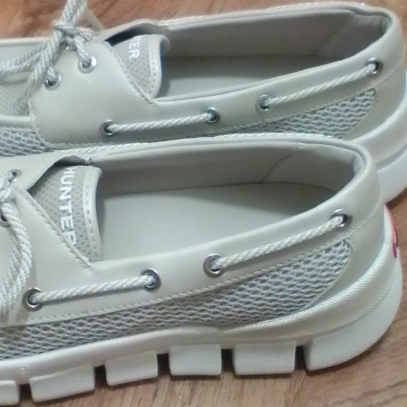 Hunter Sasa Women’s Boat Shoes Cream Beige Casual Slip-On Loafers Comfort Size 9 - Picture 15 of 16